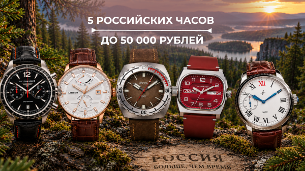 5 российских часов до 50 000 рублей