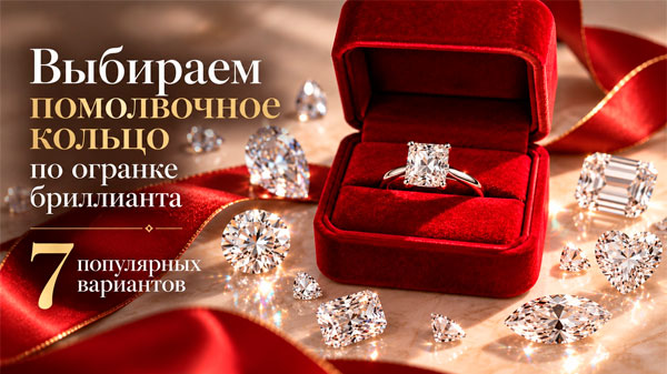 Выбираем помолвочное кольцо по огранке бриллианта: 7 популярных вариантов